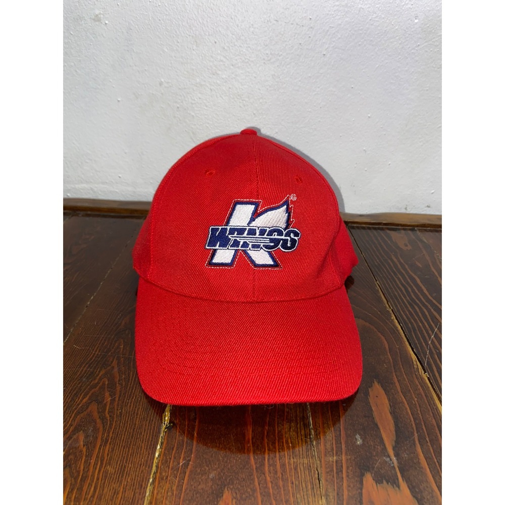 K Wings Kalamazoo Hockey Hungry Howies Sporty Red Baseball Cap Hat Adjustable OS